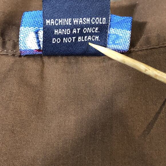 Blouse Tank Set Womens XL Las Olas Brown Ivory Fall Leaves Earth Tones Boho - Picture 14 of 16